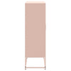 Kaappi pinkki 68,5x38,5x123,5 cm teräs