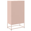 Kaappi pinkki 68,5x38,5x123,5 cm teräs