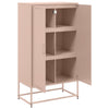 Kaappi pinkki 68,5x38,5x123,5 cm teräs
