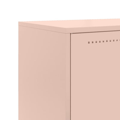 Kaappi pinkki 68,5x38,5x123,5 cm teräs