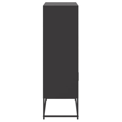 Kaappi musta 68,5x38,5x123,5 cm teräs