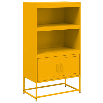 Kaappi sinapinkeltainen 68,5x38,5x123,5 cm teräs