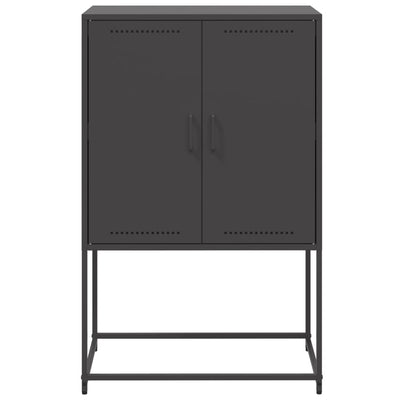 Kaappi musta 68,5x38,5x107 cm teräs