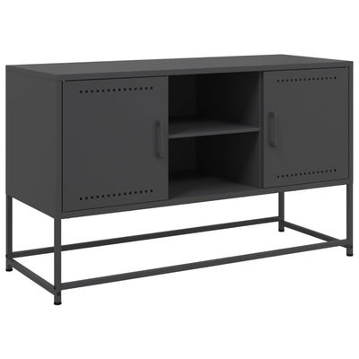 TV-taso musta 100,5x39x60,5 cm teräs