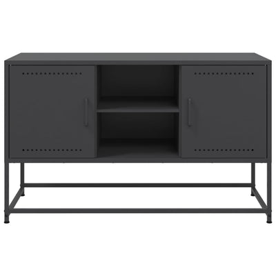 Musta tv-taso Gieta 100,5x39x60,5cm (teräs)