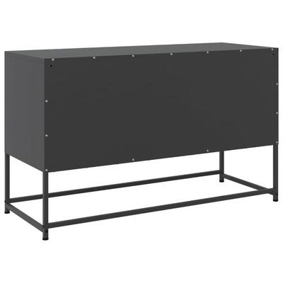 TV-taso musta 100,5x39x60,5 cm teräs