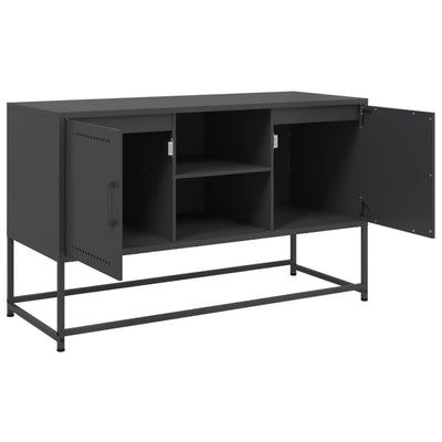 TV-taso musta 100,5x39x60,5 cm teräs