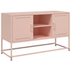TV-taso pinkki 100,5x39x60,5 cm teräs