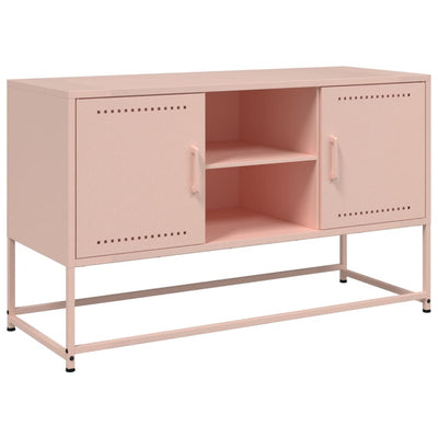 TV-taso pinkki 100,5x39x60,5 cm teräs