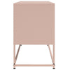 TV-taso pinkki 100,5x39x60,5 cm teräs