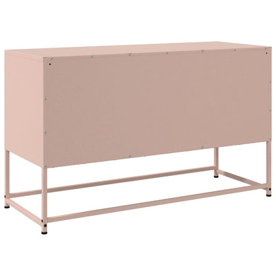 TV-taso pinkki 100,5x39x60,5 cm teräs