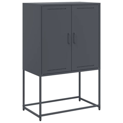 TV-taso musta 68x39x60,5 cm teräs