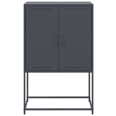 TV-taso musta 68x39x60,5 cm teräs