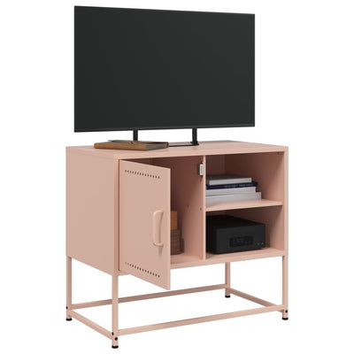 TV-taso pinkki 68x39x60,5 cm teräs