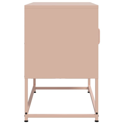 TV-taso pinkki 68x39x60,5 cm teräs
