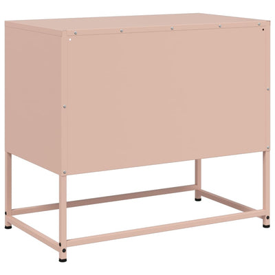 TV-taso pinkki 68x39x60,5 cm teräs