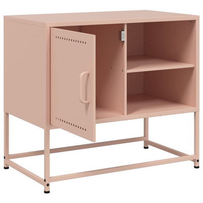 TV-taso pinkki 68x39x60,5 cm teräs