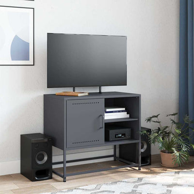 Antrasiitti tv-taso Comeluta 68x39x60,5cm (teräs)