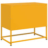 TV-taso sinapinkeltainen 68x39x60,5 cm teräs