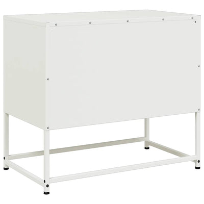 Valkoinen tv-taso Comeluta 68x39x60,5cm (teräs)