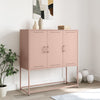 Kaappi pinkki 100,5x39x107 cm teräs
