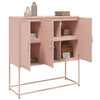 Kaappi pinkki 100,5x39x107 cm teräs