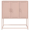 Kaappi pinkki 100,5x39x107 cm teräs