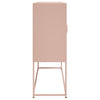 Kaappi pinkki 100,5x39x107 cm teräs