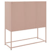 Kaappi pinkki 100,5x39x107 cm teräs
