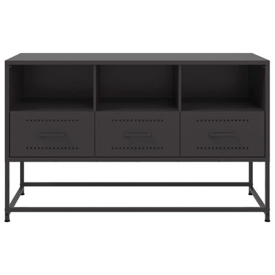 TV-taso musta 100,5x39x60,5 cm teräs