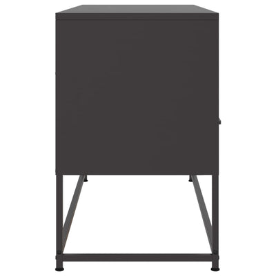 TV-taso musta 100,5x39x60,5 cm teräs