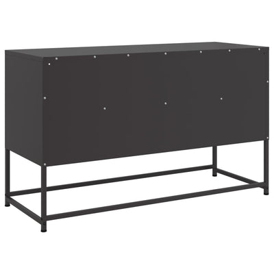 TV-taso musta 100,5x39x60,5 cm teräs