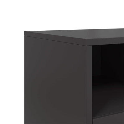 TV-taso musta 100,5x39x60,5 cm teräs