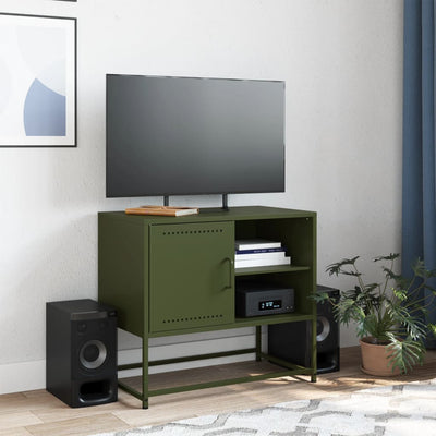 TV-taso sinapinkeltainen 100,5x39x60,5 cm teräs