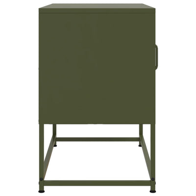 TV-taso sinapinkeltainen 100,5x39x60,5 cm teräs
