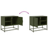 TV-taso sinapinkeltainen 100,5x39x60,5 cm teräs