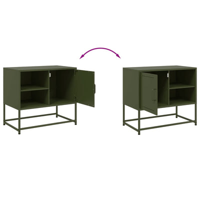 TV-taso sinapinkeltainen 100,5x39x60,5 cm teräs
