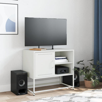 TV-taso oliivinvihreä 100,5x39x60,5 cm teräs
