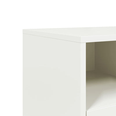 TV-taso valkoinen 100,5x39x60,5 cm teräs