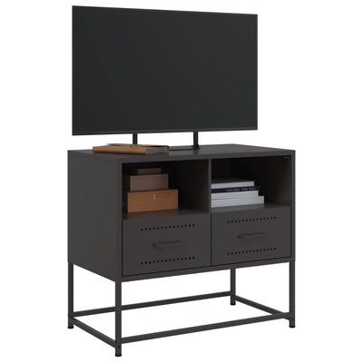 TV-taso musta 68x39x60,5 cm teräs