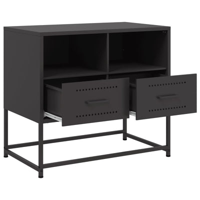 TV-taso musta 68x39x60,5 cm teräs