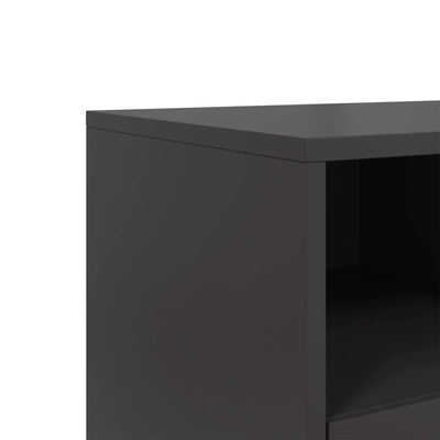 TV-taso musta 68x39x60,5 cm teräs