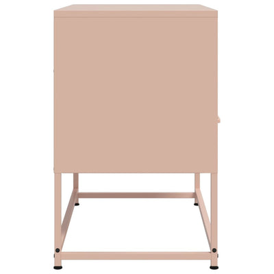 TV-taso pinkki 68x39x60,5 cm teräs