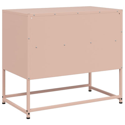 TV-taso pinkki 68x39x60,5 cm teräs