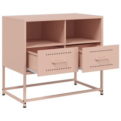 TV-taso pinkki 68x39x60,5 cm teräs