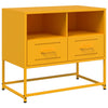 TV-taso sinapinkeltainen 68x39x60,5 cm teräs