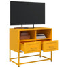 TV-taso sinapinkeltainen 68x39x60,5 cm teräs