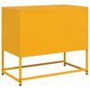 TV-taso sinapinkeltainen 68x39x60,5 cm teräs