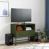 TV-taso oliivinvihreä 68x39x60,5 cm teräs