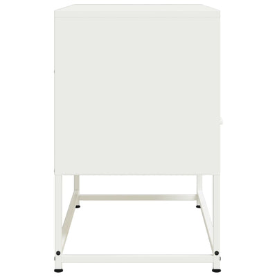 TV-taso valkoinen 68x39x60,5 cm teräs